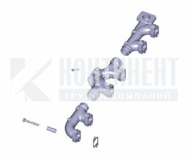 536.1008022-10 Коллектор выпускной передний Фото: 536.1008022-10 Коллектор выпускной передний