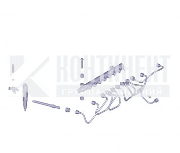 536.1112404-12 Трубка Фото: 536.1112404-12 Трубка топливная высокого давления 4-го цилиндра