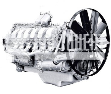 Фото: 850.1000186-01 Двигатель ЯМЗ-850.10-01 (Евро-0, 560 л.с.) без коробки передач и сцепления 1 комплектации