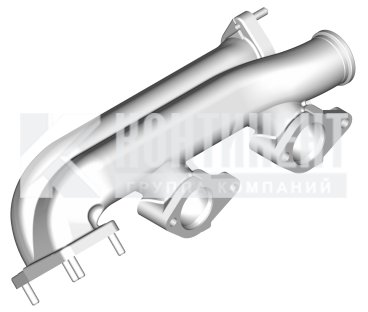 Фото: 855.1008022 Коллектор выпускной задний правый со шпильками и пробкой