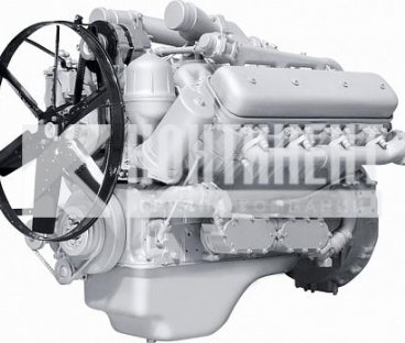 Фото: 7511.1000016-57 Двигатель ЯМЗ-7511 (400 л.с.) с коробкой передач и сцеплением 57 комплектации