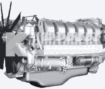 Фото: 8502.1000186 Двигатель ЯМЗ-8502.10 (Евро-0, 650 л.с.) без коробки передач и сцепления основной комплектации